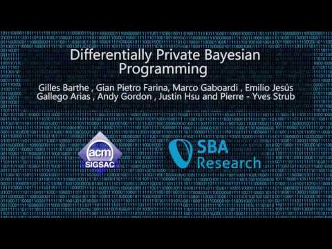 CCS 2016 - Differentially Private Bayesian Programming