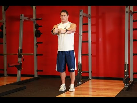 Cross Over - With Bands : Workout Videos (Chest Workout)