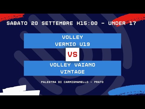 20/09/2025 | Under 17 | Volley Vernio Under 19 vs Volley Vaiano Vintage Under 17 (Amichevole)