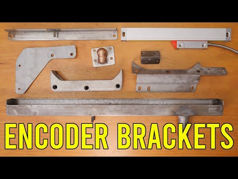 Surface grinder DRO -  part 1 - bracket fabrication || RotarySMP