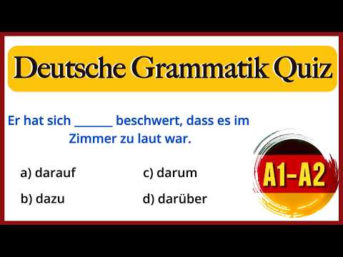 Grammatik Test für Anfänger | Wie gut ist dein Deutsch?