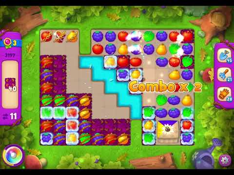 GardenScapes Level 3197 no boosters (19 moves)