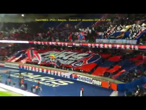 PSG / Amiens 21.12.2019 : 4-1 (L1 J19) 5/7 : Entrée des deux équipes+Tifos