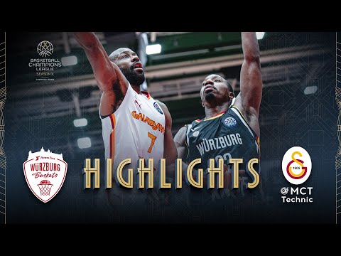 Fitness First Wurzburg Baskets v Galatasaray MCT Technic | Highlights | #BasketballCL 2025-26