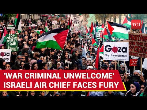 'Get Out, You War Criminal': Israeli Air Chief In UK Humiliated Over 'Gaza Genocide' | Watch