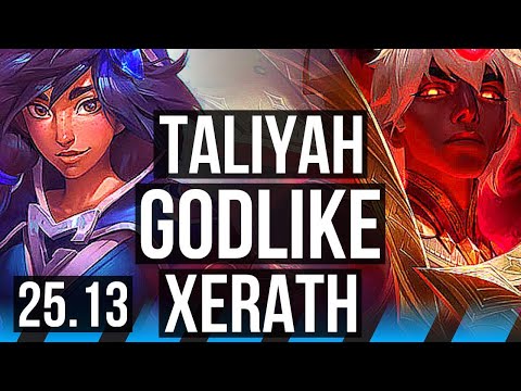 TALIYAH vs XERATH (MID) | Godlike | EUW Master | 25.13