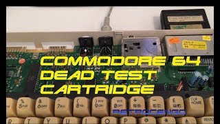 Commodore 64 Dead Test cartridge test & Commodore 1541 diskdrive clean up with some Robocop gameplay