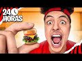 24 HORAS COMENDO AS MENORES COMIDAS DO MUNDO