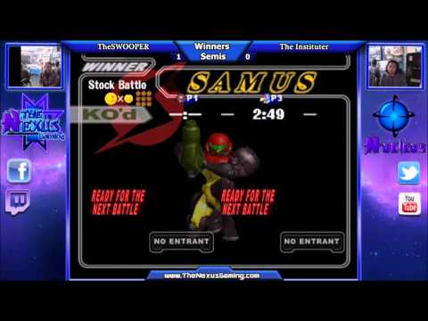 TheSWOOPER(Samus) vs The Instituter(Falcon,Falco) - Super Smash Bros. Melee - Winner Semis 1-10-16