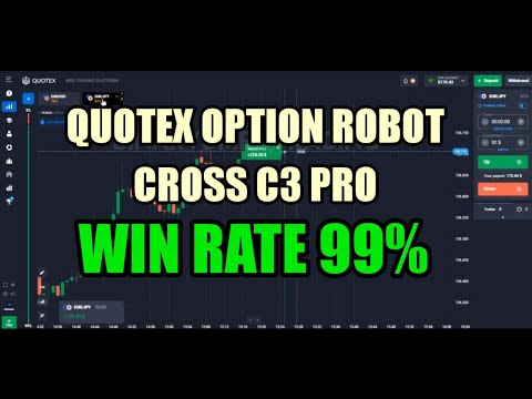 Quotex Option Robot Cross C3 Pro, Win Rate 99%, Best bot trading 2023