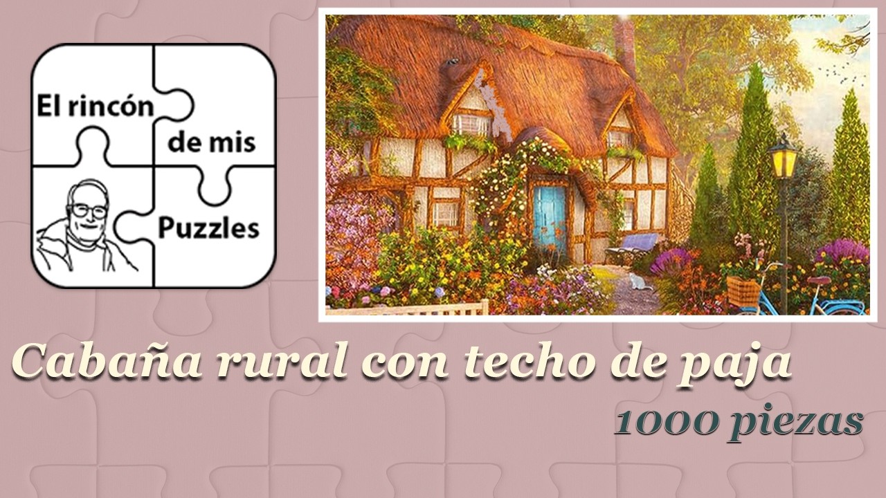 Cabaña rural con techo de paja (Trefl - 1000 piezas)