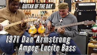 Video thumbnail for 1971 Dan Armstrong Ampeg Lucite Bass | Guitar of thee Day - Roberto Vally by Normans Rare Guitars