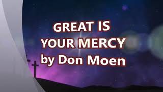 Great Is Your Mercy - Don Moen