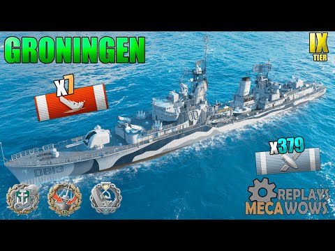 Dutch Destroyer Groningen 7 Awesome Kills | World of Warships