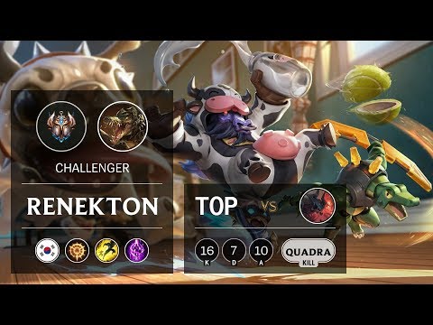 Renekton Top vs Aatrox - KR Challenger Patch 9.14