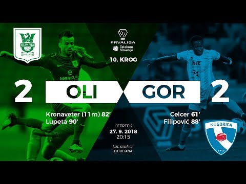 10.krog: Olimpija - Gorica 2:2 ; Prva liga Telekom Slovenije 2018/2019