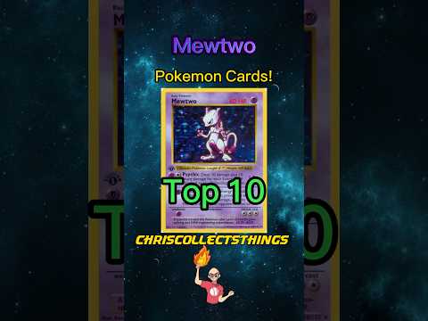 Top 10 Pokémon MEWTWO cards 🧬 #shorts #top10 #mewtwo