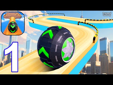 Rolling Ball Sky Escape - Gameplay Walkthrough Part 1 Going Balls Level 1-19 (iOS, Android)