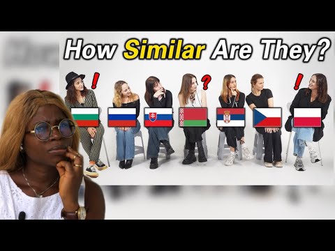 Slavic Languages l 7 Slavic Countries Can they understand Each Others?? | Reaction but