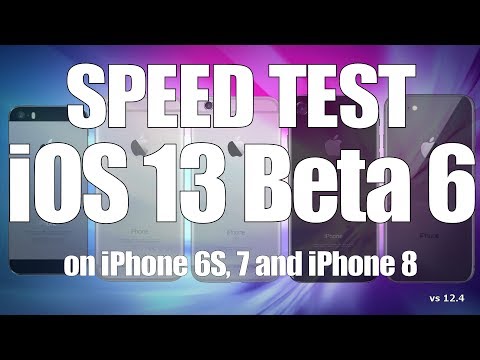 Speed Test : iOS 13 Beta 6 / Public Beta 5 versus iOS 12.4 (Build 17A5556d)