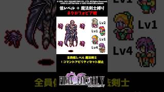 ㊗️4万再生 FF5 魔法剣士でネクロフォビア 低Lv FINAL FANTASY V SFC版 job unification & Low-Level Run VS Necrophobe