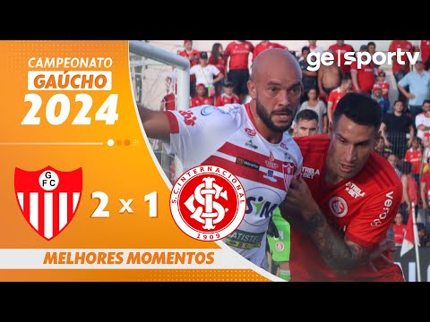 Gols e lances de Guarany de Bagé x Internacional
