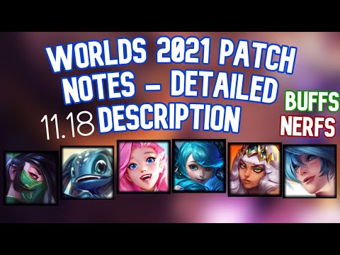 WORLDS 2021 Patch Notes 11.19 (Akali, Soraka, Fizz, Gwen, Seraphine And More!) | League of Legends