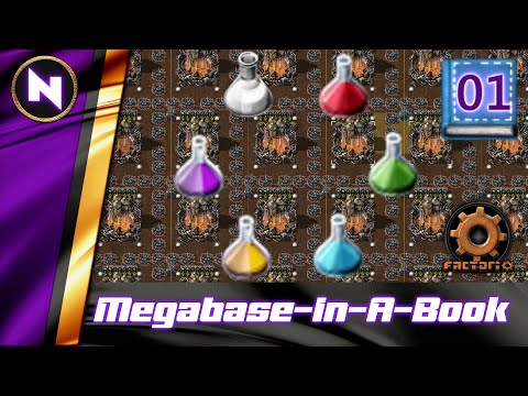 MEGABASE IN A BOOK | #1 Factorio Lets Play/Walkthrough