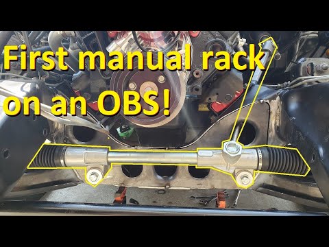 Custom install of manual rack and pinion on a Chevy OBS C1500