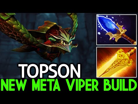 TOPSON [Viper] New Meta Build Scepter + Radiance Dota 2
