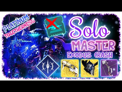 Solo 1350 Ordeal Master Nightfall Warlock - Exodus Crash - Destiny 2 - Commentary No Anti-Barrier