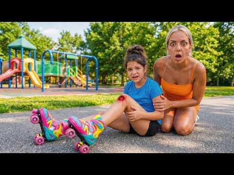 Obiteljski dan u parku završio NESREĆOM...Pala i ozlijedila nogu na rolama!