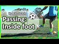 #4. How to teach: Passing › Inside foot | Soccer skills in PE (grade K-6)