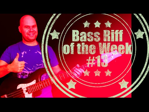 Bass Riff of the week#13 - pick, bass synth, chords // бас гитара - уроки
