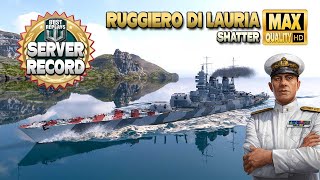 Ruggiero di Lauria with a new EU server damage record - World of Warships