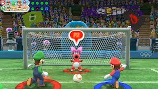 Mario and Sonic at The Rio 2016 Olympic Games Football( 2 Player) Mario vs Luigi