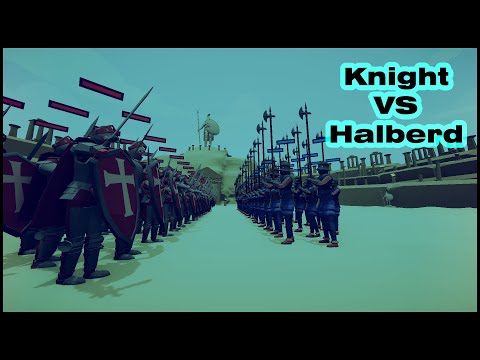 Knight VS Halberd totally accurate battle simulator #tabs