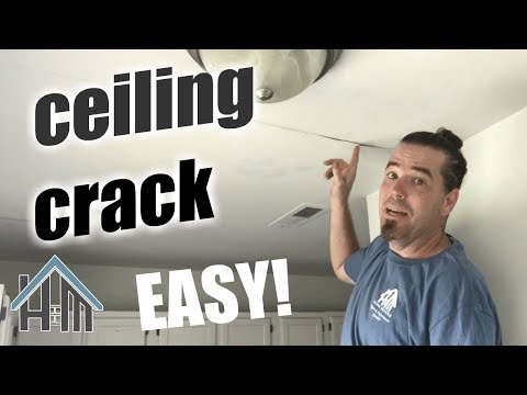 How to fix a ceiling crack, ceiling seam, wall seam. Easy! Home Mender!