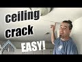 How to fix a ceiling crack, ceiling seam, wall seam. Easy! Home Mender!