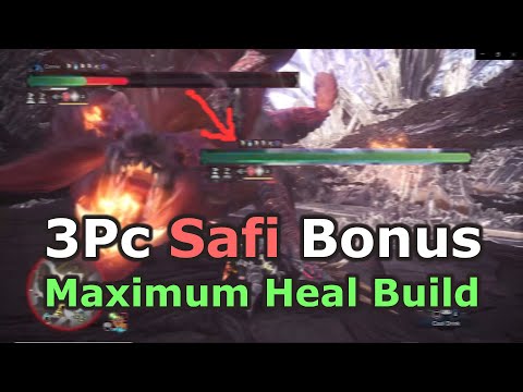 MHW Healing + DPS Glaive - Safi'Jiiva Set Bonus Build(s)