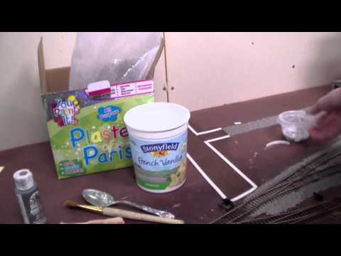 How to Model roads using Woodland Scenics Paving tape Part 1