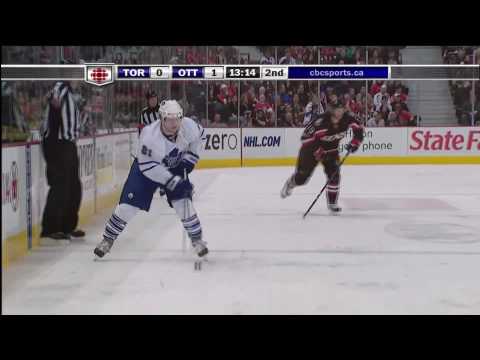 Phil Kessel Goal - Leafs 1 vs Sens 1 - Mar 6th 2010 (HD)