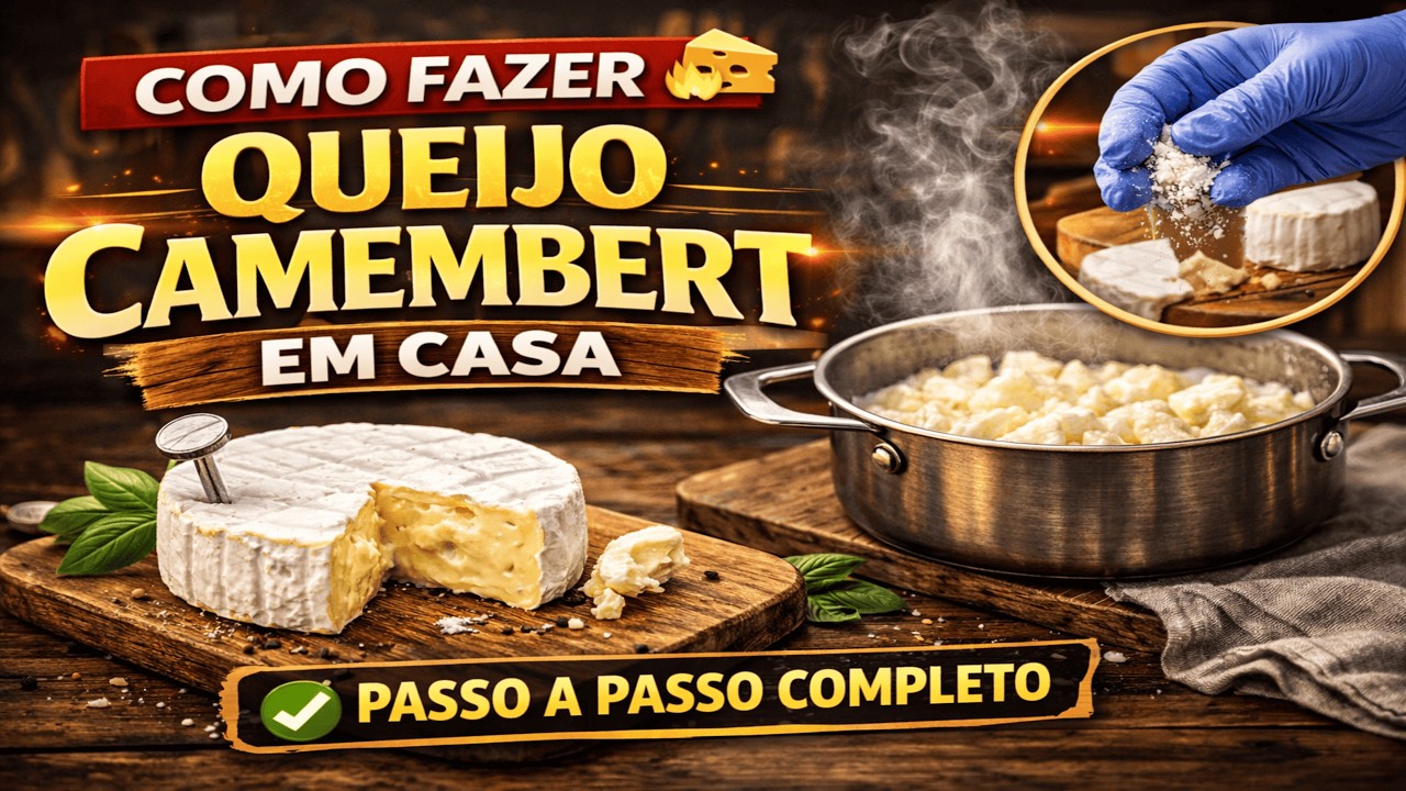 Queijo Camembert - Parte 1 (Processo de fabricação em casa)