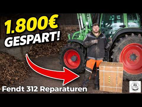 €1,800 saved! Replacing the radiator on a Fendt 312 Vario | Changing the handbrake cable | Do it ...