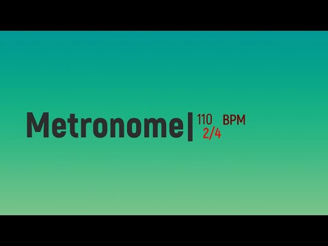 110 BPM Metronome 2/4
