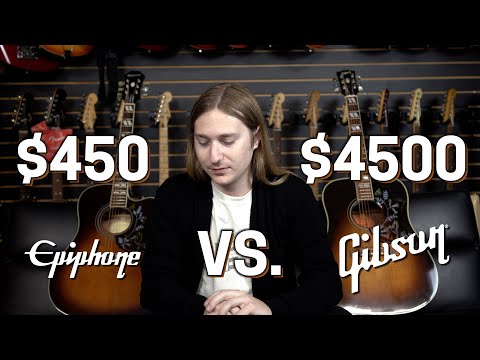 $450 vs $4500 Acoustic Guitar | Cheap vs Expensive | Epiphone vs Gibson Obvious choice or..?