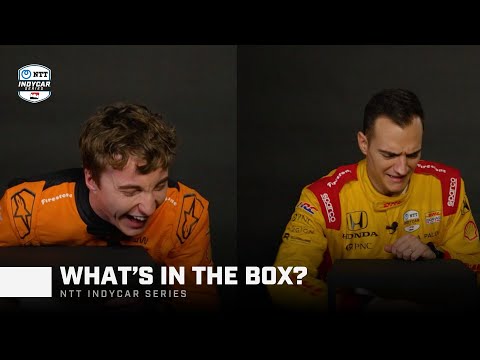 INDYCAR drivers attempt 'What's in the Box?' challenge 😂
