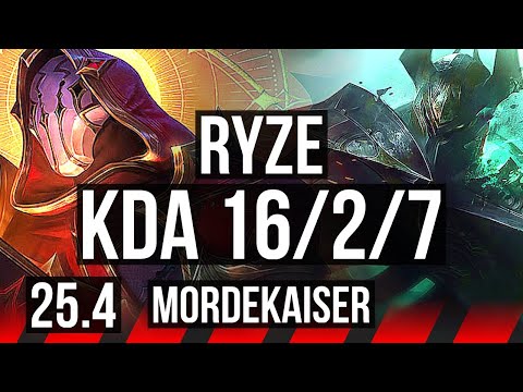 RYZE vs MORDEKAISER (TOP) | Legendary | KR Challenger | 25.4