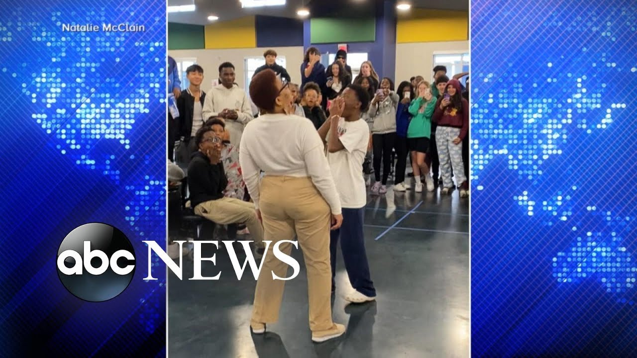 Brightly: Meet the middle school teacher and student behind a viral dance-off