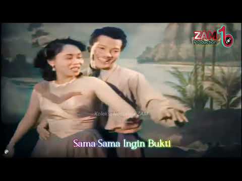 INGIN TAHU - Nona Asiah & P.Ramlee | Siput Serawak | OST "HUJAN PANAS" 1953 Warna (Colorized)